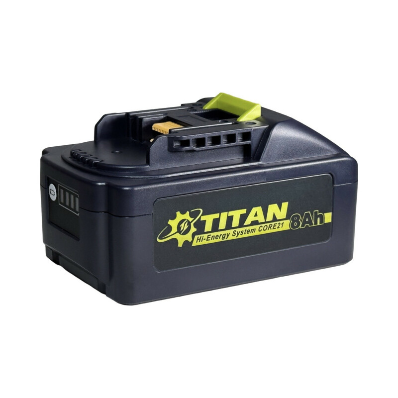 Аккумуляторная батарея TITAN PBL2180H-CORE 8ah высокотоковые елементы 21700 EVE (совместима с MAKITA LXT) - Зображення 1