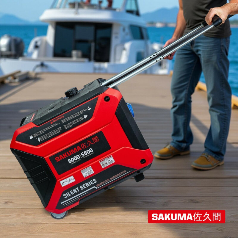 Инверторный бензиновый генератор SAKUMA SG6500iS 5,5кВт с электростартером - Зображення 1