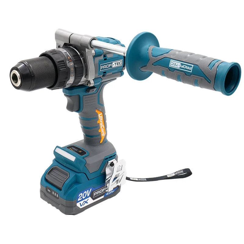 Аккумуляторная дрель-шуруповерт PROFI-TEC PPCD16020 UltraCore 160nm (2×PT2040VX (4.0 Ач), зарядное устройство) - Зображення 1
