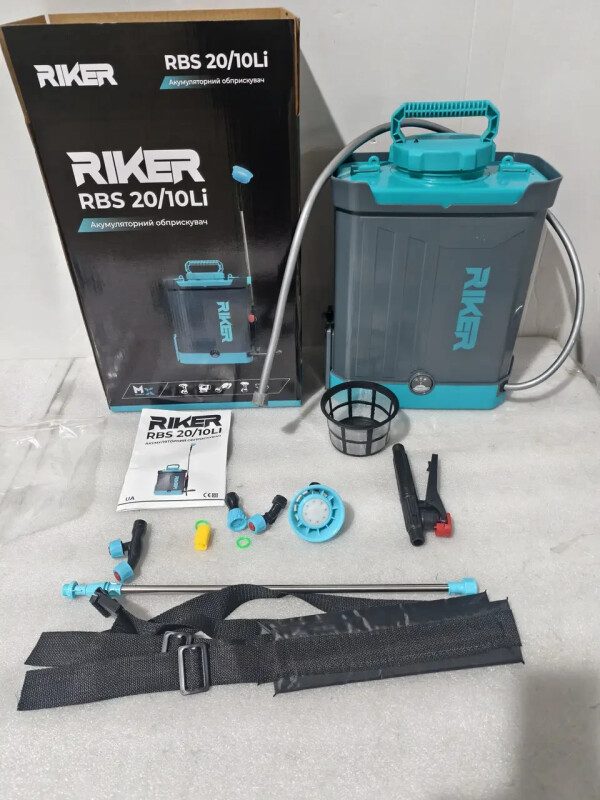 Аккумуляторный опрыскиватель RIKER RBS 20/10Li (Комплект: АКБ 2Аг + ЗУ) - MX series - Зображення 1