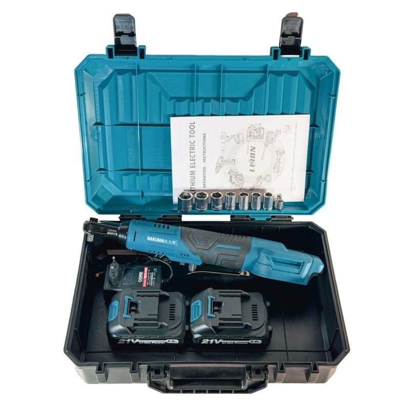 Аккумуляторный гайковерт-трещотка SAKUMA SRS1321-CORE SET122SB 21 В, 130 Нм, 3/8 - Зображення 1