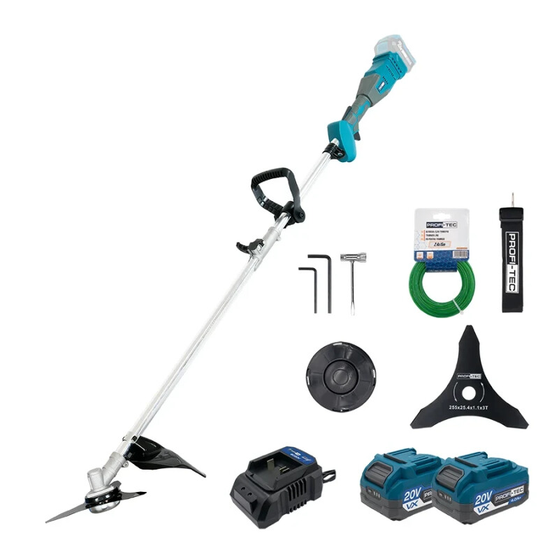 Аккумуляторная коса PROFI-TEC PGT9520 SET224VX POWERLine (2×PT2040VX (4.0 Ач), зарядное устройство) - Зображення 8