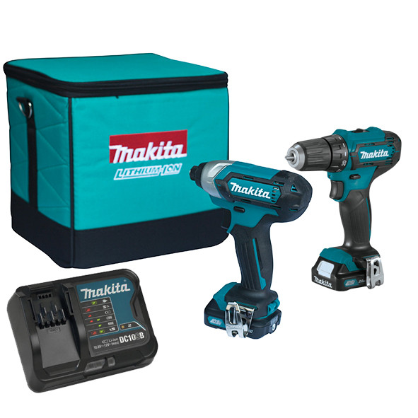 Аккумуляторный набор инструментов Makita CLX224SA  (DF333, TD110D, 2аккумулятора 2ач и ЗУ) 12v