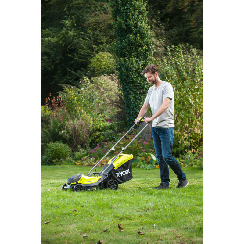 Аккумуляторная газонокосилка RYOBI OLM1833B ONE+18V ширина скашивания 33 см - Зображення 8