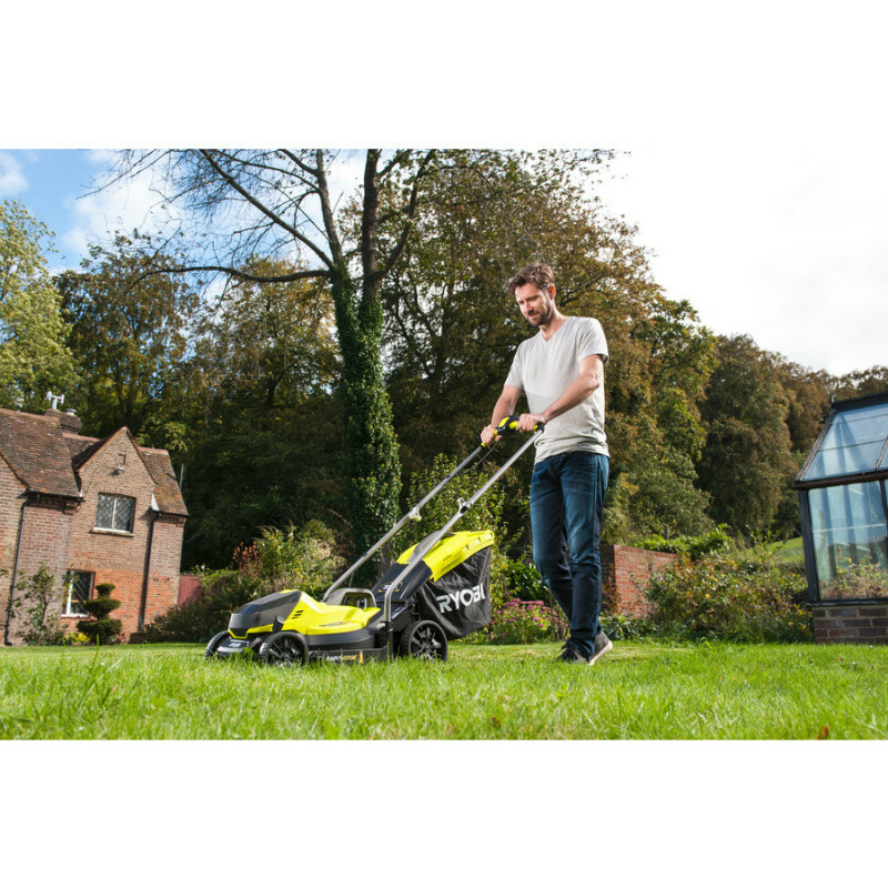 Аккумуляторная газонокосилка RYOBI OLM1833B ONE+18V ширина скашивания 33 см - Зображення 4