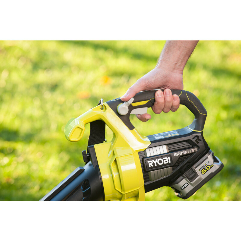 Аккумуляторный бесщеточный садовый пылесос-воздуходувка RYOBI OBV18 ONE+ 18v - Зображення 5