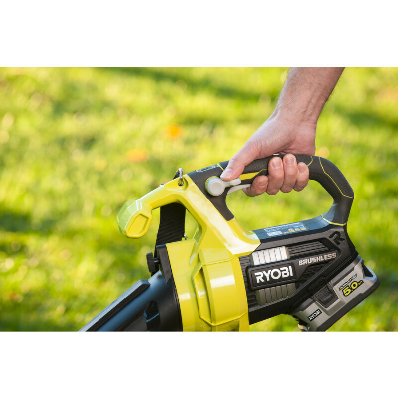 Аккумуляторный бесщеточный садовый пылесос-воздуходувка RYOBI OBV18 ONE+ 18v - Зображення 6