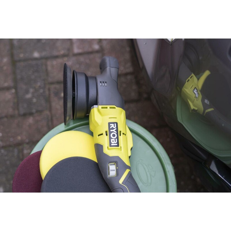 Аккумуляторная полировальная машина RYOBI R18P-0 ONE+ 18v - Зображення 6