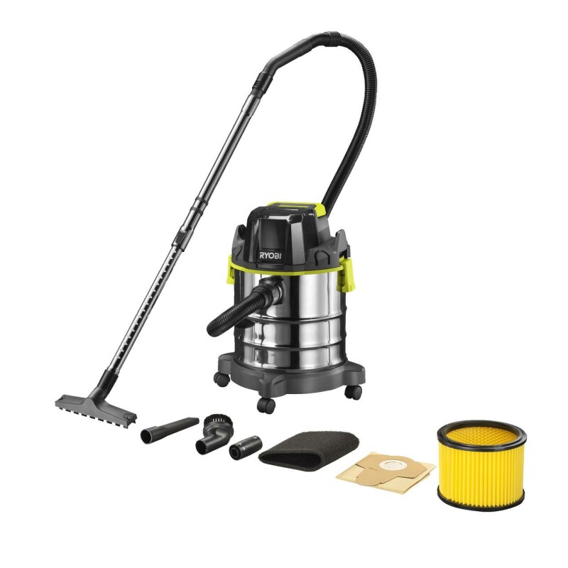 Аккумуляторный пылесос для сухого и влажного мусора RYOBI R18WDV-0 ONE+ 18v - Зображення 2