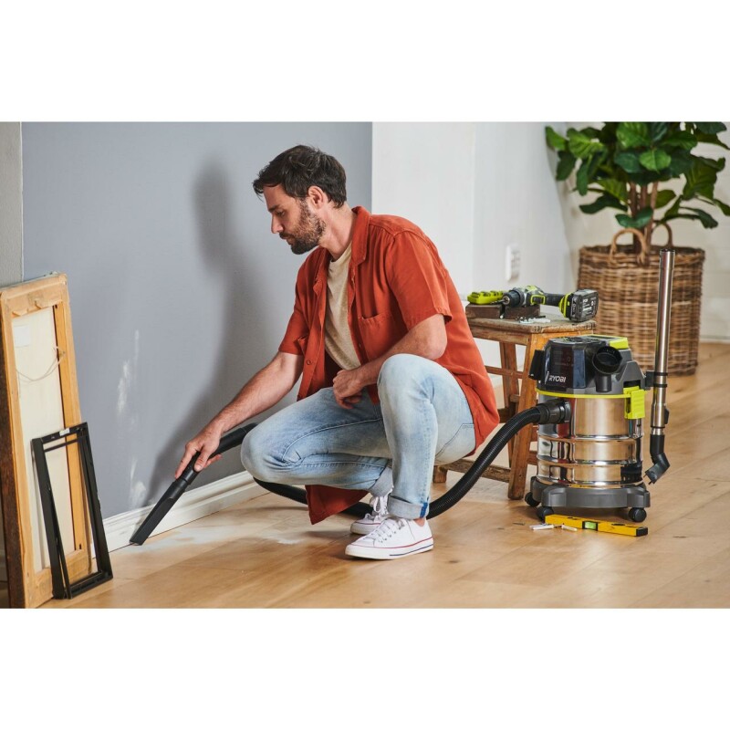 Аккумуляторный пылесос для сухого и влажного мусора RYOBI R18WDV-0 ONE+ 18v - Зображення 4