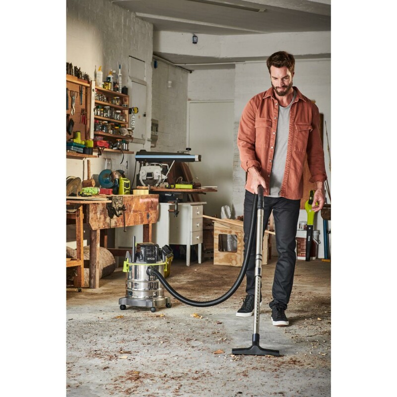 Аккумуляторный пылесос для сухого и влажного мусора RYOBI R18WDV-0 ONE+ 18v - Зображення 7