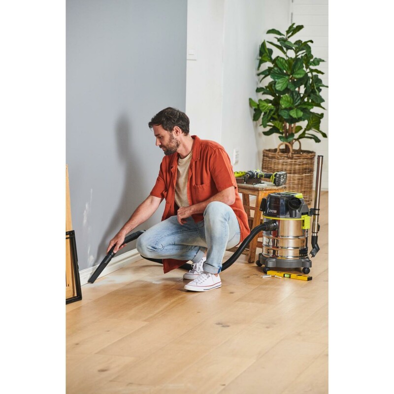 Аккумуляторный пылесос для сухого и влажного мусора RYOBI R18WDV-0 ONE+ 18v - Зображення 8