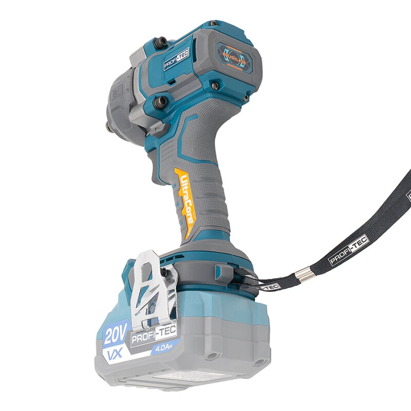 Аккумуляторный бесщеточный гайковерт PROFI-TEC PPTW11020 1100nm 1/2 (2×PT2040EP (4.0 Ач), зарядное устройство) - Зображення 5