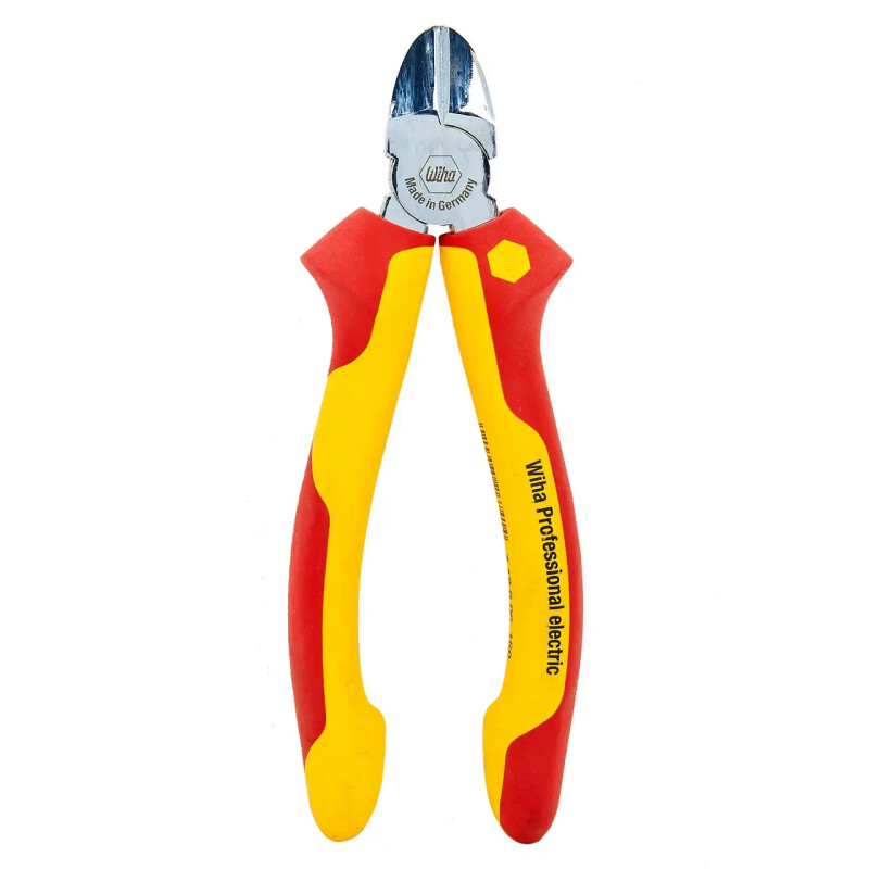 Кусачки боковые диэлектрические хромированные Wiha Professional 180 мм  VDE