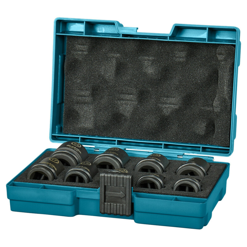Набор ударных головок Makita Impact Black  9 шт. (8, 10, 13, 16, 17, 18, 19, 21, 24 мм) (E-16564) - Зображення 1