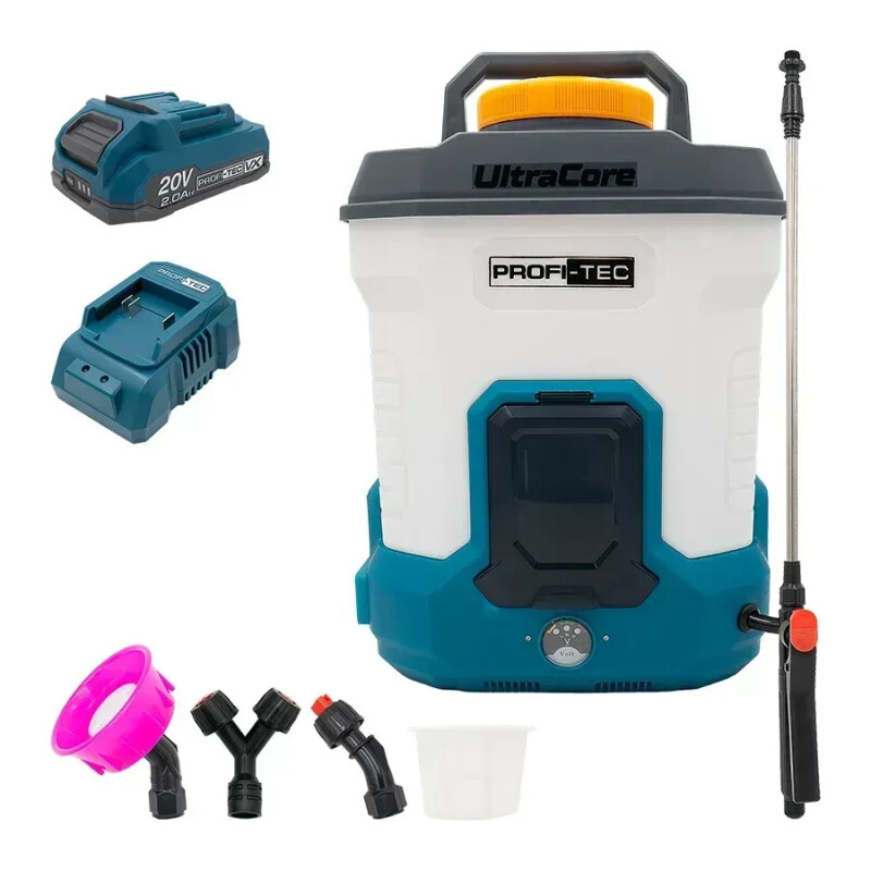 Аккумуляторный опрыскиватель PROFI-TEC PS-10L/20V SET112VX (1 акб 2 Ач и ЗУ) - Зображення 6