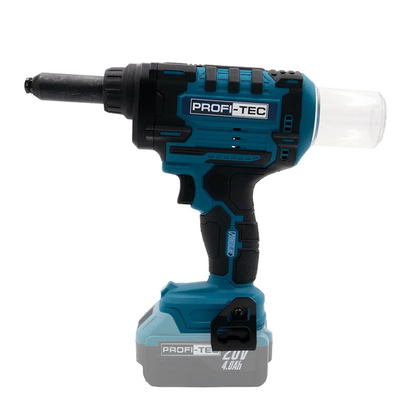 Аккумуляторный заклепочный пистолет PROFI-TEC PRG1020 POWERLine (без аккумулятора и зарядного устройства) - Зображення 2