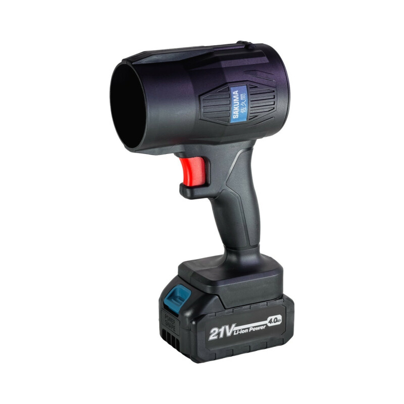 Воздуходувка турбо аккумуляторная SAKUMA CBT621-CORE SET124SB 21В 60 м/с зарядное и 2 аккумулятора 4Ач бесщеточный двигатель - Зображення 2