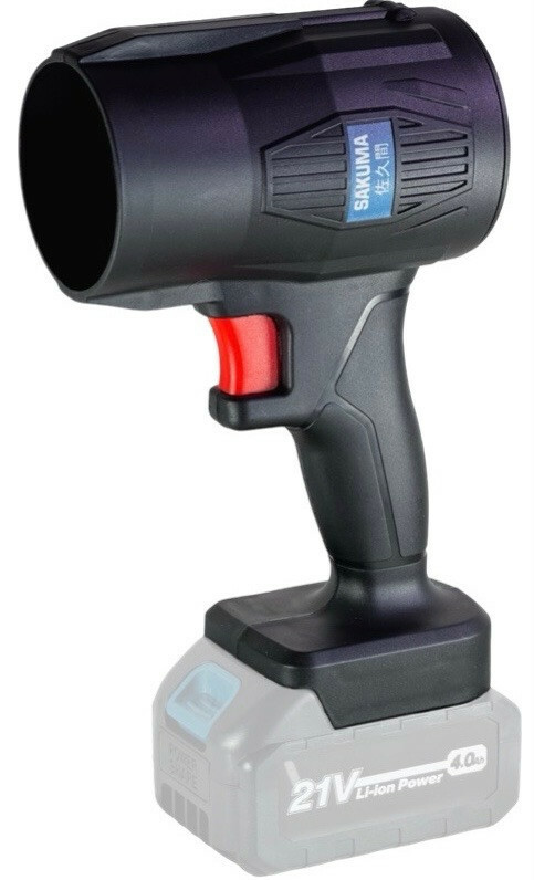 Воздуходувка турбо аккумуляторная SAKUMA CBT621-CORE SET124SB 21В 60 м/с зарядное и 2 аккумулятора 4Ач бесщеточный двигатель - Зображення 5