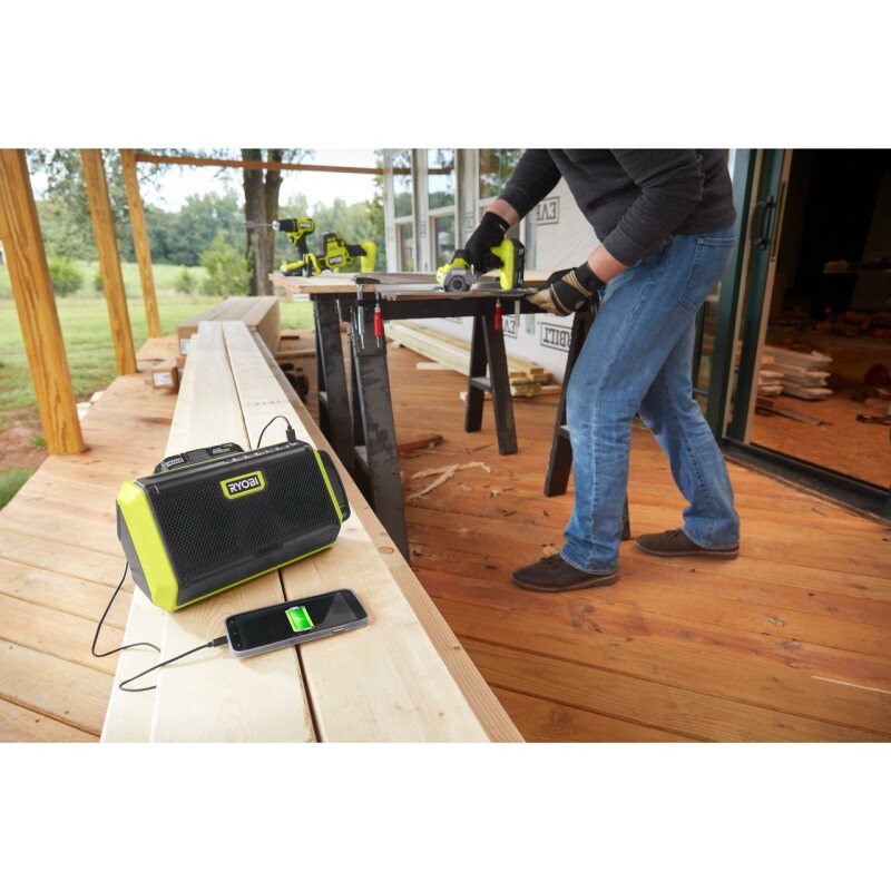 Аккумуляторная 18В Колонка Bluetooth RYOBI RBT18-0 - Зображення 6