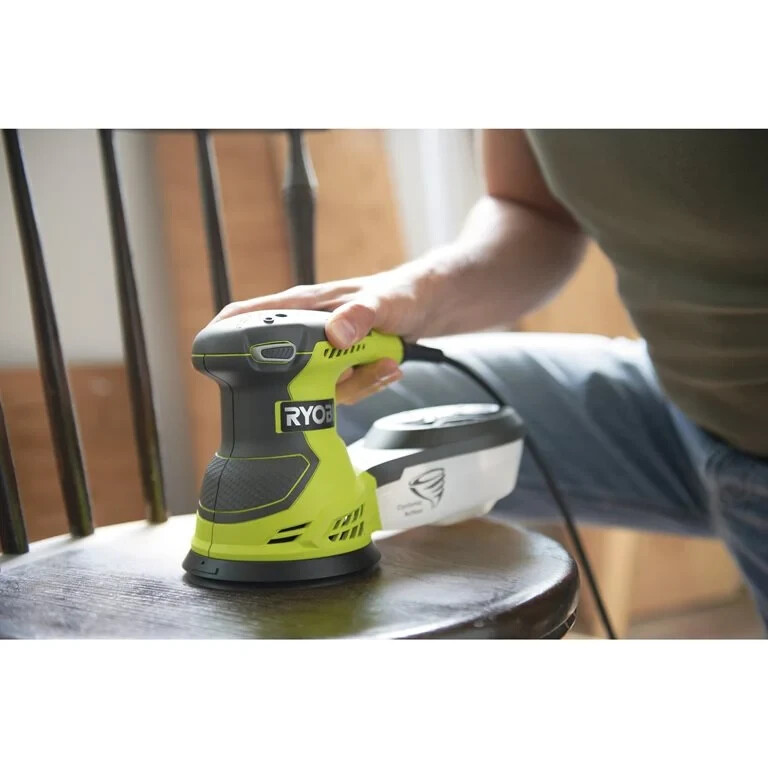 Машина шлифовальная экцентриковая электрическая RYOBI ROS300 125mm 300w Регулируемая скорость ( 7000 - 12000 об / мин ) - Зображення 1