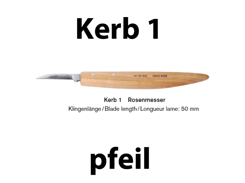 Нож для резьбы по дереву Pfeil Kerb 1 - Зображення 1