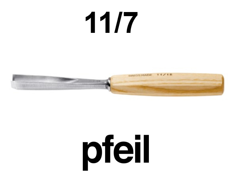Стамеска прямая овальная Pfeil 11/7 - Зображення 2