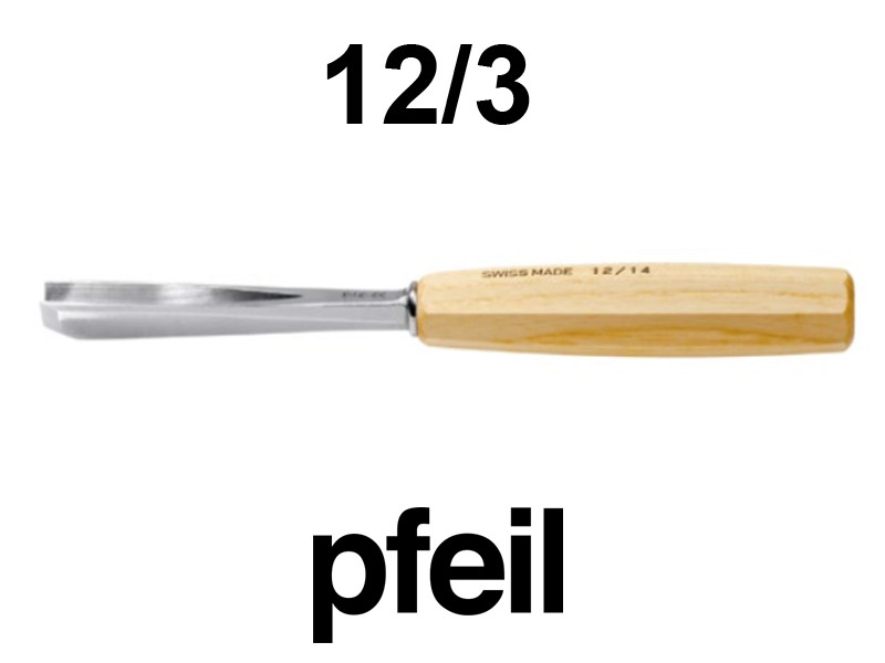 Стамеска прямая остроугольная Pfeil 12/3  60° - Зображення 2