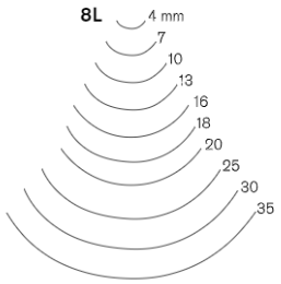 Полукруглые полуклюкарзы Pfeil 8L/10 - Зображення 3