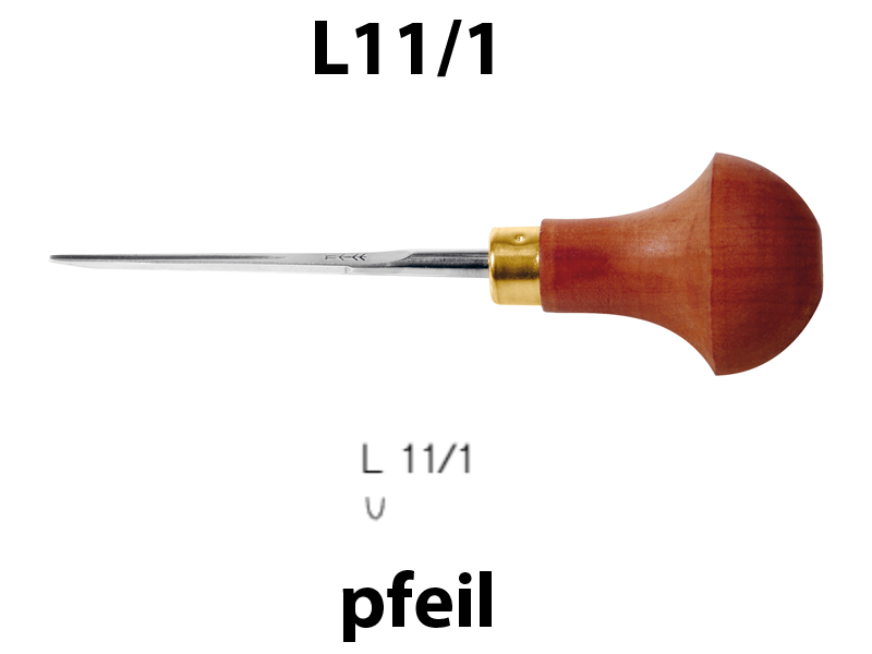 Штихель прямой овальный Pfeil L11/1 - Зображення 1