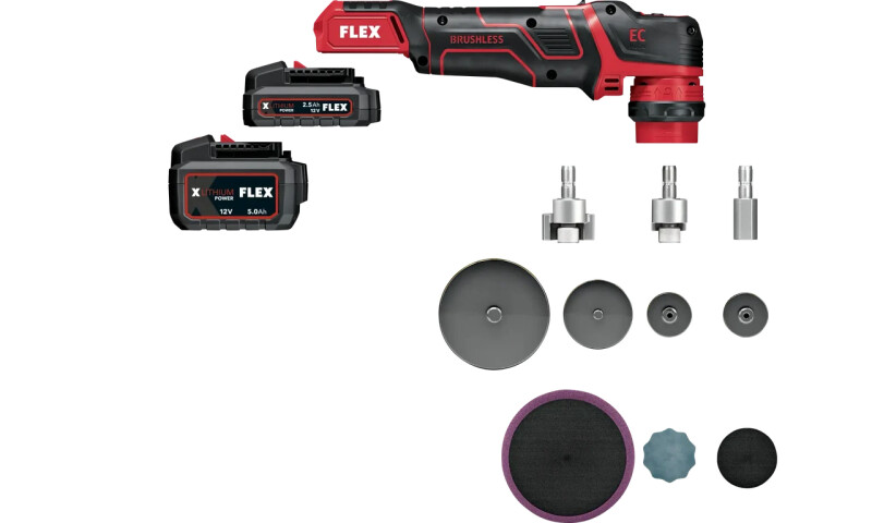 FLEX PXE 80 12-EC/2.5 SET 12V Аккумуляторная полировальная машина - Зображення 2