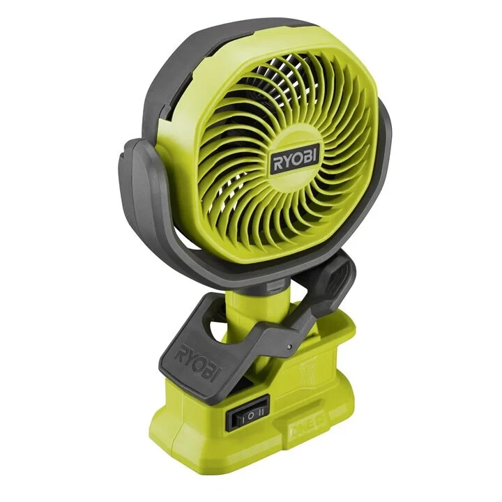 Вентилятор RYOBI RCF18-0 с батарейным зажимом 18 В ONE+, макс. скорость вращения вентилятора 3400 мин-1, без аккумулятора и - Зображення 2