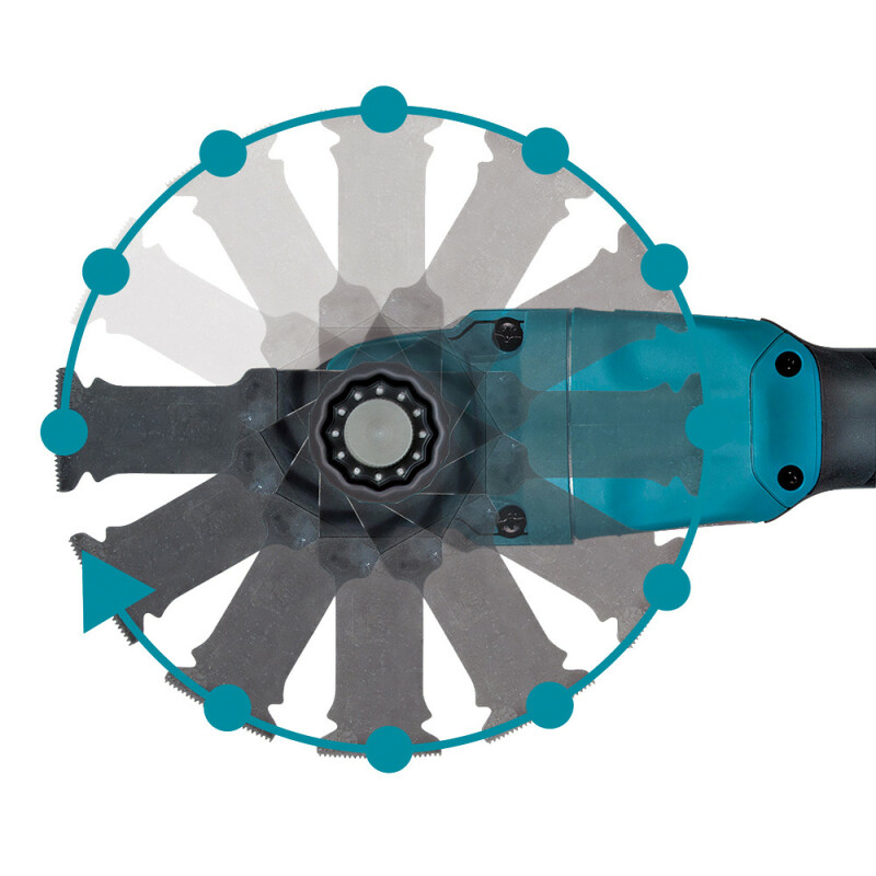 Аккумуляторный многофункциональный инструмент (реноватор) Makita DTM53Z (без АКБ) - Зображення 4