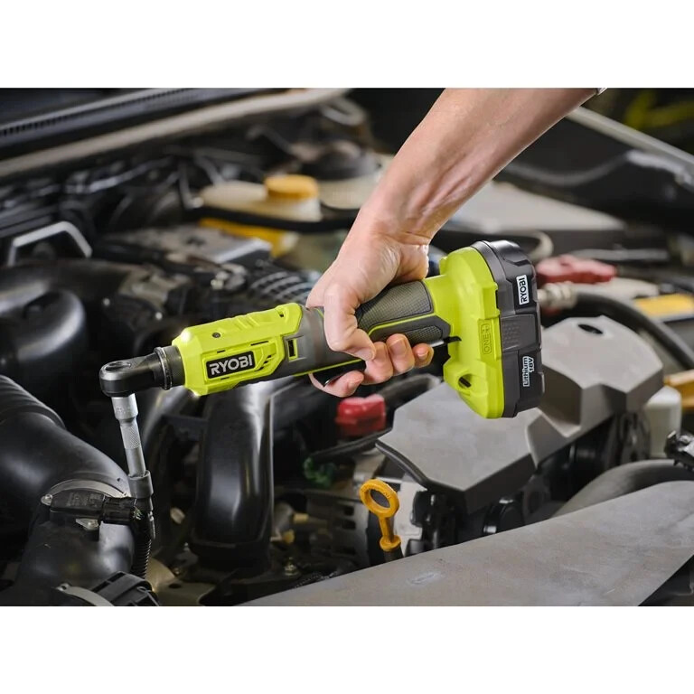 Аккумуляторная трещотка 1/4" RYOBI R18RW2-0 60nm - Зображення 1