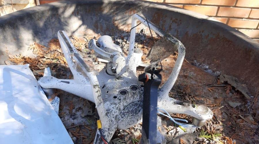 В Одессе нашли квадрокоптер с гранатой во дворе частного дома